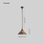 Tiffany Vintage LED Suspension Métal Verre Chambre À Coucher/Salon - Neutralighting