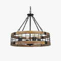 Silva Industriel LED Suspension Bois Métal Salon - Neutralighting