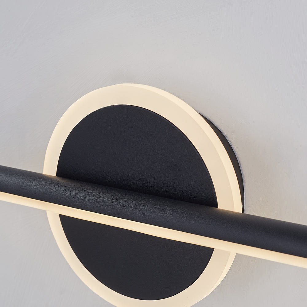 Vesso Applique Murale Ronde/Carrée Moderne Noir/Or. Salle de Bain - Neutralighting