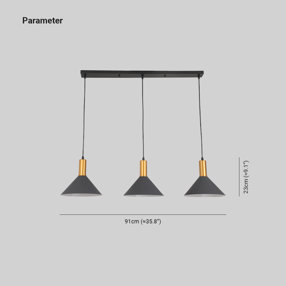Arisha Suspension Luminaire 3 Lampes Design Italien Métal Verre Vert Grisâtre Salon/Salle à Manger - Neutralighting
