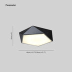 Arisha Design LED Plafonnier Simple Moderne Métal Noir/Blanc Salon - Neutralighting