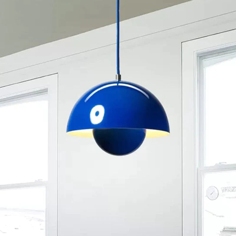 Zinra Suspension Ronde Moderne. Métal. Noir/Blanc/Rouge/Jaune - Neutralighting