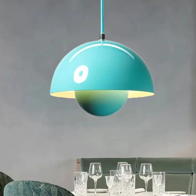 Zinra Suspension Ronde Moderne. Métal. Noir/Blanc/Rouge/Jaune - Neutralighting