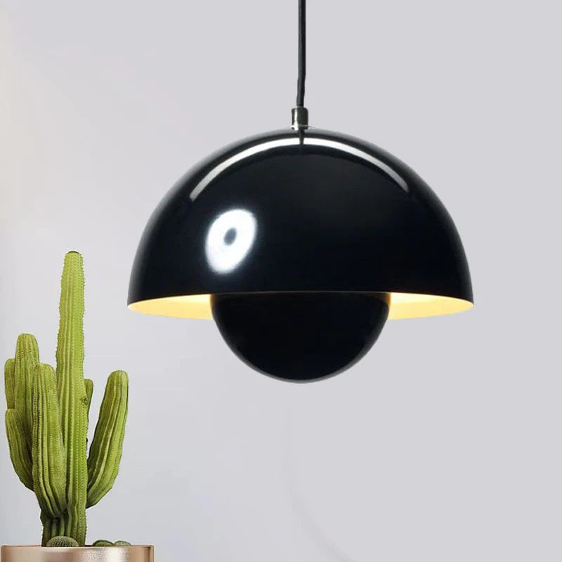 Zinra Suspension Ronde Moderne. Métal. Noir/Blanc/Rouge/Jaune - Neutralighting