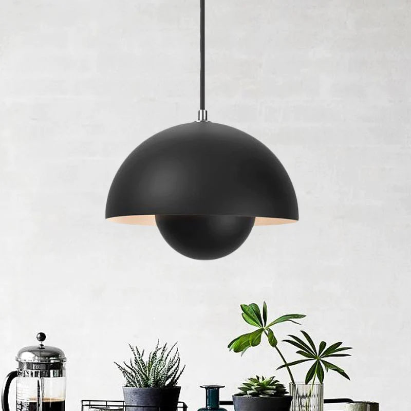 Zinra Suspension Ronde Moderne. Métal. Noir/Blanc/Rouge/Jaune - Neutralighting