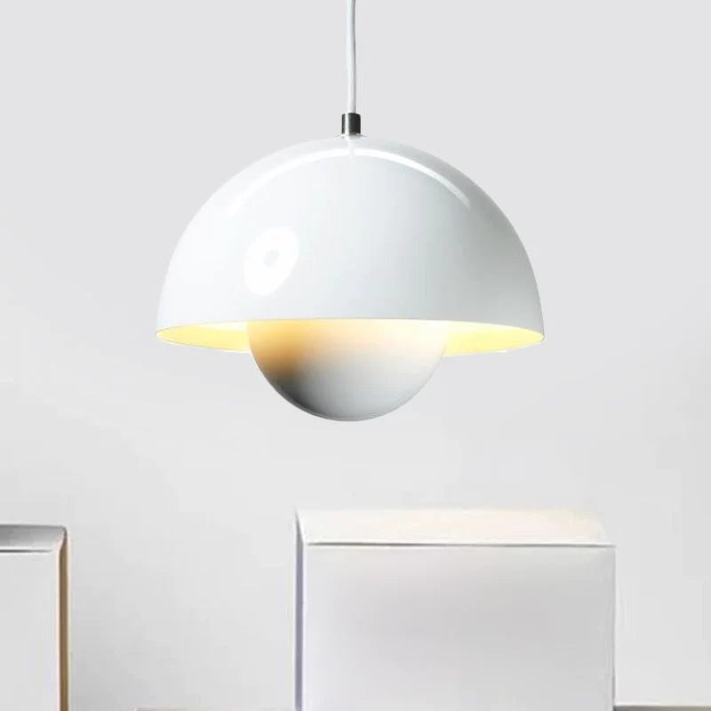 Zinra Suspension Ronde Moderne. Métal. Noir/Blanc/Rouge/Jaune - Neutralighting