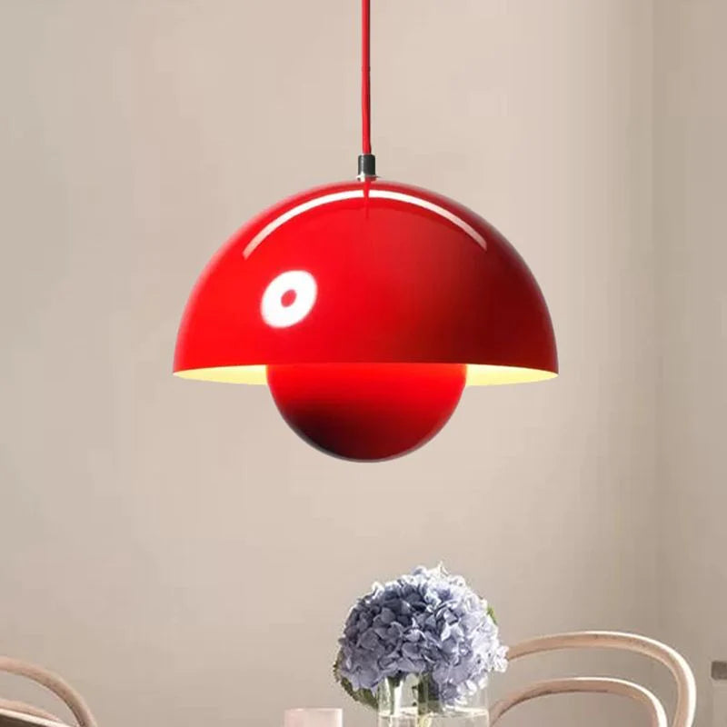 Zinra Suspension Ronde Moderne. Métal. Noir/Blanc/Rouge/Jaune - Neutralighting