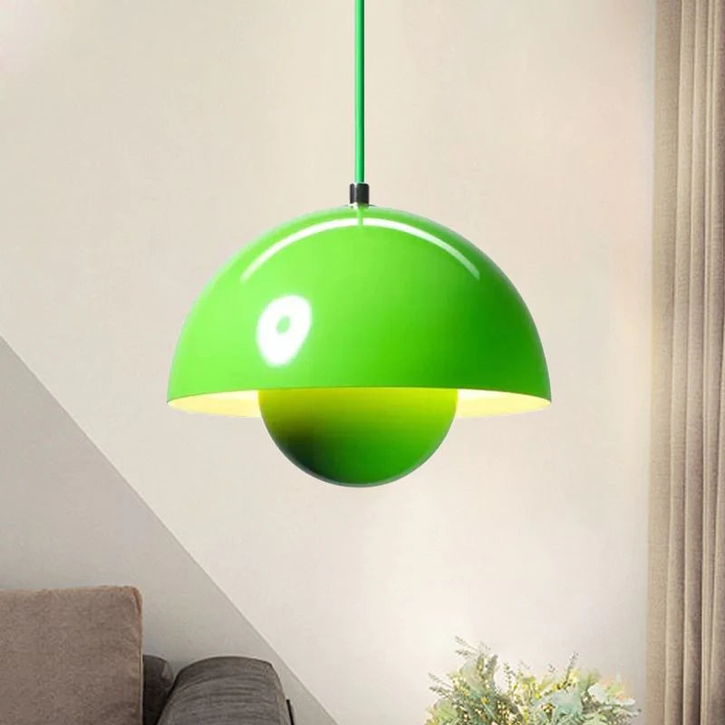 Zinra Suspension Ronde Moderne. Métal. Noir/Blanc/Rouge/Jaune - Neutralighting