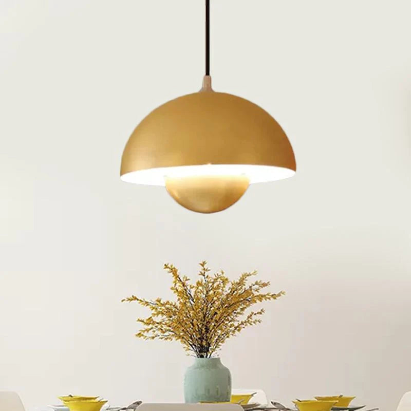 Zinra Suspension Ronde Moderne. Métal. Noir/Blanc/Rouge/Jaune - Neutralighting