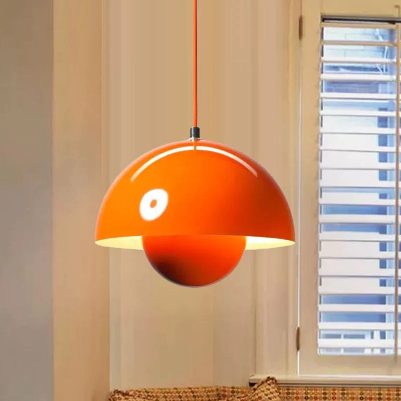 Zinra Suspension Ronde Moderne. Métal. Noir/Blanc/Rouge/Jaune - Neutralighting