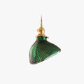 Valentina Suspension Cylindre/Géométrie Vintage, Métal/Verre, Vert, Salle à Manger - Neutralighting