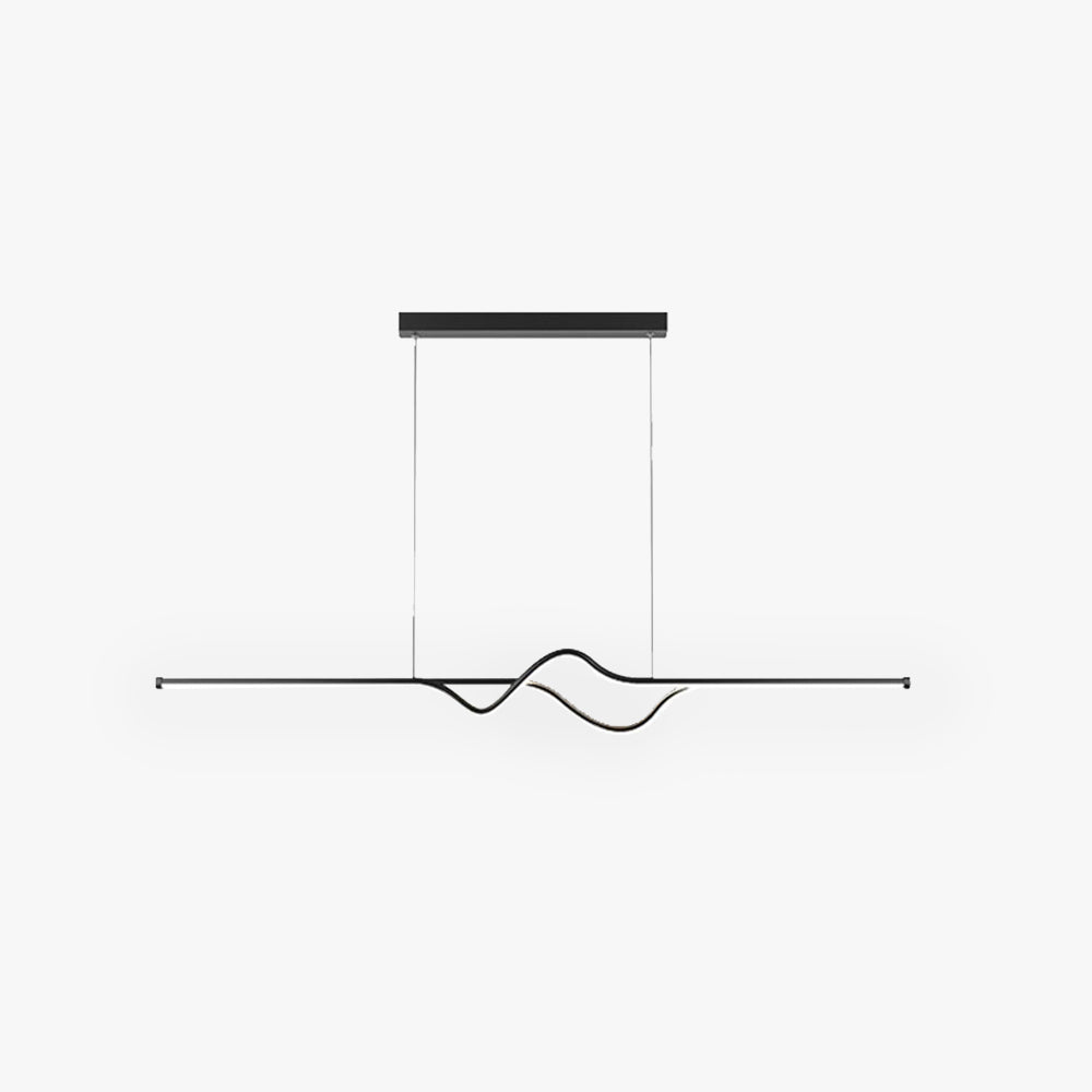 Arisha Suspension Linéaire Minimaliste, Noir/Blanc/Gris, Salon - Neutralighting