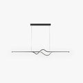Arisha Suspension Linéaire Minimaliste, Noir/Blanc/Gris, Salon - Neutralighting