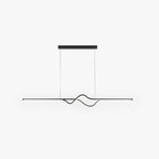 Arisha Suspension Linéaire Minimaliste, Noir/Blanc/Gris, Salon - Neutralighting