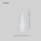 Ray Borne Extérieure Goutte d’Eau Moderne, Acrylique, Blanc, Jardin - Neutralighting