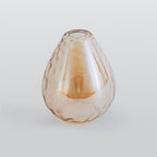 Arisha Vintage LED Suspension Ambre Verre Bois Chambre à coucher - Neutralighting