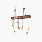 Epoch Vintage LED Lustre Métal/Verre/Bois Salon Chambre à coucher - Neutralighting