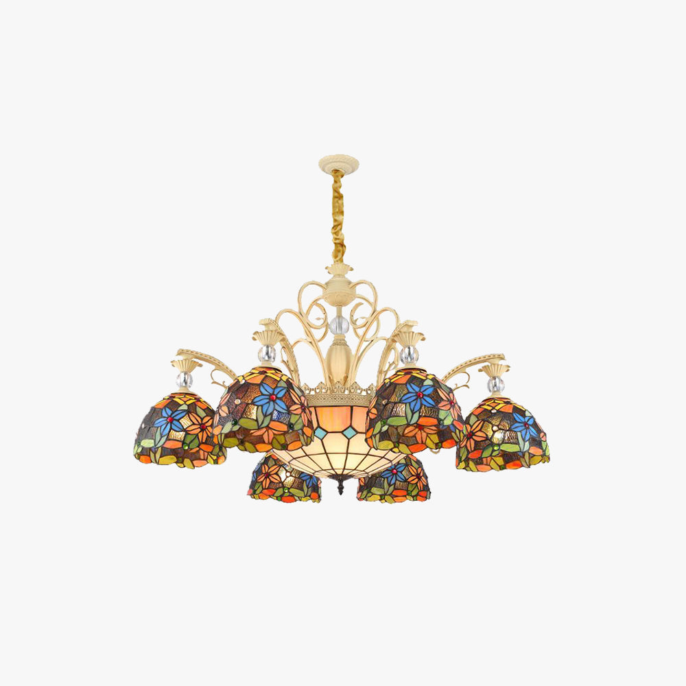Silva Vintage LED Lustre Métal Verre Salon Chambre à coucher - Neutralighting