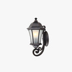 Silva Vintage LED Applique Noir Métal Verre Extérieur Jardin Balcon - Neutralighting