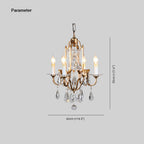Silva Vintage LED Suspension Laiton Métal Cristal Salon Chambre à coucher - Neutralighting