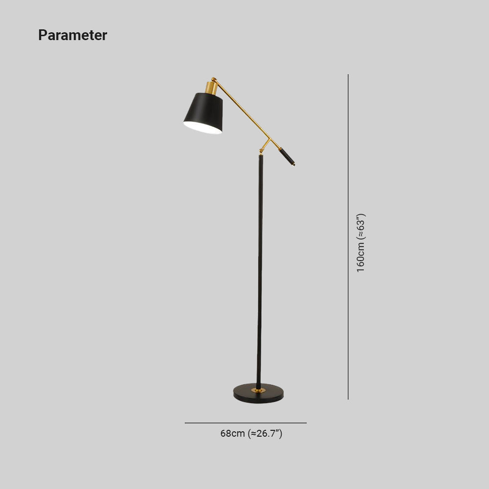 Mira Moderne LED Lampadaire Dôme Noir Métal Salon Salle à manger - Neutralighting