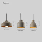 Avi Dôme LED Suspension Gris Fumé Chambre Métal/Ciment Chambre à coucher - Neutralighting