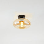Arisha Oval Industriel LED Plafonnier Rouge/Marron/Ambre/Bleu Métal/Verre Salon - Neutralighting