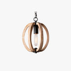 Silva Sphère Vintage LED Suspension Métal Bois Salon Salle à manger - Neutralighting