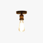 Silva Industriel LED Plafonnier Noir Or Métal Salle à manger - Neutralighting