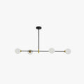 Valentina Suspension Linéaire Minimaliste, Metal/Verre, Blanc, Chambre - Neutralighting