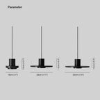 Arisha Suspension Cylindre Moderne, Pierre, Noir, Chambre - Neutralighting