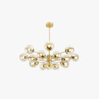 Valentina Suspension Multi Retro, Metal/Verre, Noir/Or, Salon - Neutralighting