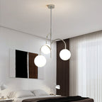 Valentina Suspension Multi Moderne, Metal/Verre, Blanc, Chambre - Neutralighting