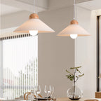 Muto Suspension Bol Moderne, Bois/Verre, Marron, Salon - Neutralighting