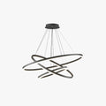 Arisha Suspension Anneau Moderne, Métal/Acrylique, Noir/Blanc, Salon - Neutralighting