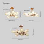 Arisha Lustre Carré Contemporain, Metal/Tissu, Noir/Or, Chambre - Neutralighting