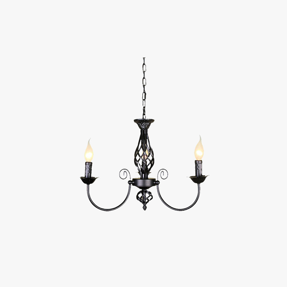 Sliva Lustre Lanterne Retro, Metal/Verre, Blanc/Noir, Salon - Neutralighting