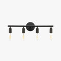 Silva Applique Murale Simple, Métal/Verre, Noir, Salle de Bain - Neutralighting