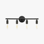 Silva Applique Murale Simple, Métal/Verre, Noir, Salle de Bain - Neutralighting
