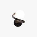 Arisha Applique Murale Globe Moderne, Métal/Verre, Noir/Or, Couloir - Neutralighting