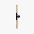 Arisha Applique Murale Cylindrique Industrielle, Métal/Verre, Noir/Cuivré, Salon - Neutralighting