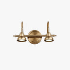Tiffany Applique Murale Miroir Ronde Vintage, Métal, Or, Salon - Neutralighting