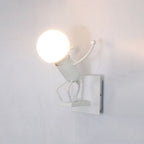 Luxo Applique Murale Design Italien LED Métal Noir/Blanc Chambre à Coucher/Salon - Neutralighting
