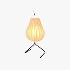 Ritta Lampadaire Poire Art Deco, Métal/Tissu, Beige, Salon - Neutralighting