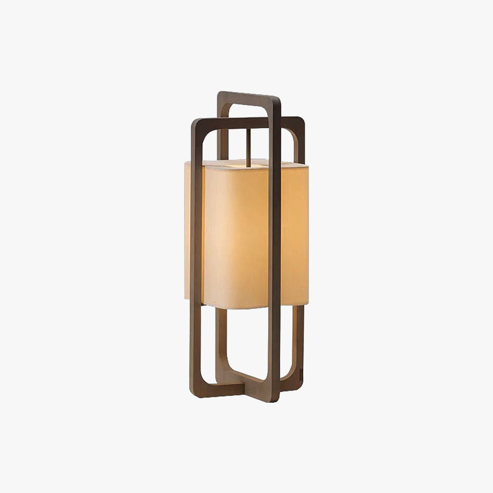 Muto Lampadaire Rectangulaire Moderne, Bois/Tissu, Bois, Salon - Neutralighting