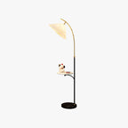 Muto Lampadaire Avec Table Parapluie Moderne LED Abat Jour Blanc Métal Tissu Chambre à Coucher/Salon - Neutralighting