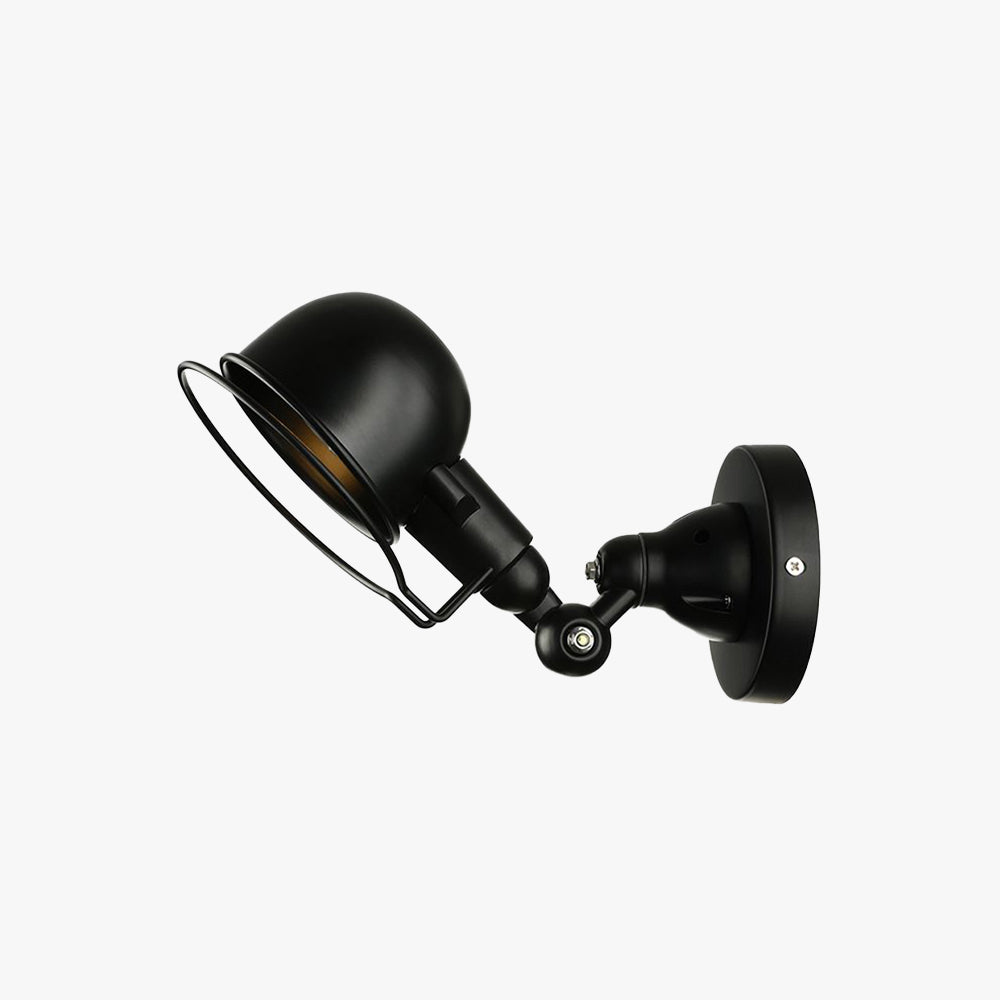 Silva Applique Murale Réglable, Métal, Noir/Blanc/Rouille, Bureau - Neutralighting