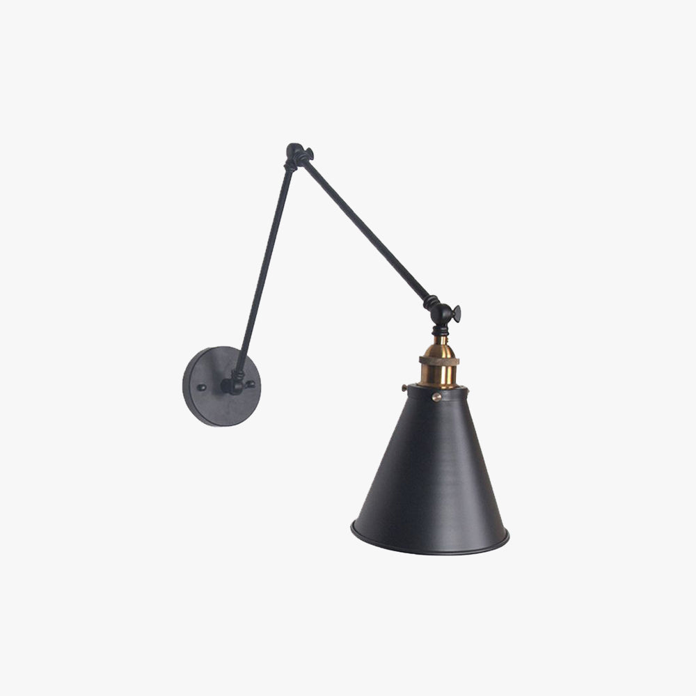 Epoch Applique Murale Nordique Minimaliste, Métal, Noir/Blanc - Neutralighting