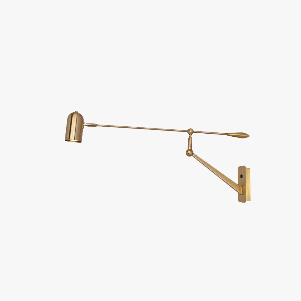 Arisha Applique Murale Orientable Vintage, Métal, Doré, Salon - Neutralighting