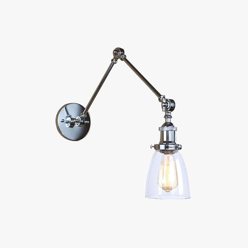 Silva Applique Bras Articulé Réglable Moderne, Métal/Verre, Salon - Neutralighting